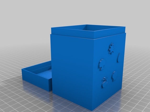 my customized mtg deck box games 3D print model - Mito3D