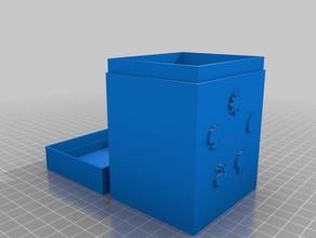 mon personnalisés mtg deck box jeux 3d print model - Mito3D