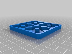 4x4 18650 tray organization customized 3d print model - Mito3D