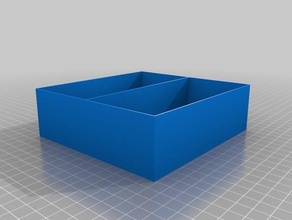 double tray containers customized 3d print model - Mito3D