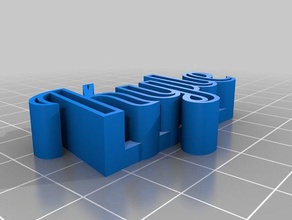 kyletext las esculturas personalizado 3d print model - Mito3D