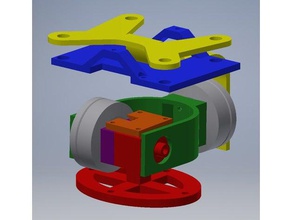 micasense rededge camera gimbal 3d print model - Mito3D
