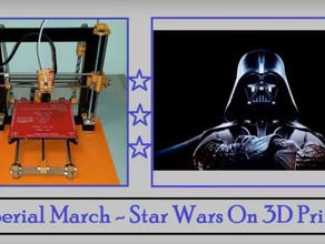 star wars imperial march 3d-Drucker Musik code youtube-video 3d print model - Mito3D