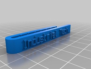 industrial tech tie clip accessories customized 3d print model - Mito3D