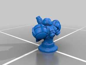 samus busto esculturas 3d print model - Mito3D