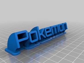 pokemon office personalizado 3d print model - Mito3D