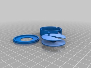 ear bud caso da bobinadeira proto tipo de 2,3 d impressão 3d print model - Mito3D