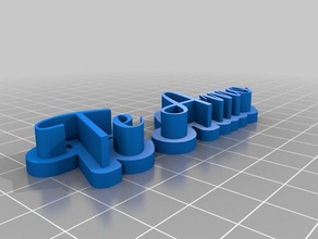 mi texto personalizado de almacenamiento esculturas 3d print model - Mito3D