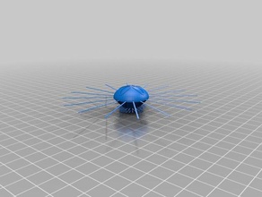 pequeno tentáculo de água-viva animais personalizado 3d print model - Mito3D