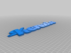 kenzie nametag keychains customized 3d print model - Mito3D