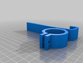 il mio personalizzato inclinabile supporto del gancio tondo pinza famiglia su misura 3d print model - Mito3D
