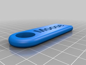 moose key chain accessories customized 3d print model - Mito3D