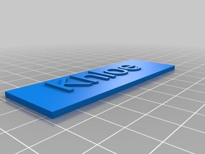 il mio nome personalizzato placca i segni loghi 3d print model - Mito3D