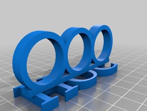 my customized boss multiring cutomizable rings 3d print model - Mito3D