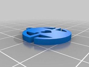 meine kundenspezifische Monogramm-Anhänger mehrere Schleifen Schmuck 3d print model - Mito3D