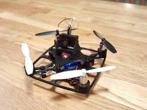 fırçalanmış gerçek microquad rc araç drone çerçeve mikro quadcopter multirotor 3d print model - Mito3D