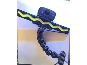 led ışık çubuğu Genius c525 kamera manyetik bağlama 3d yazıcı parçalar monte edin p3steel prusa i3 web kamerası webcam iş 3d print model - Mito3D