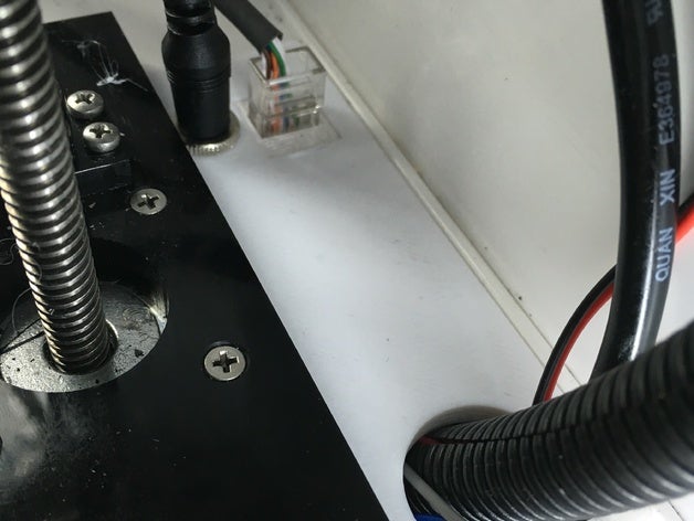 robo 3d r1+ plaque de pont ethernet jack dc l'imprimante accessoires 3D print model - Mito3D