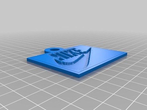 nike 2d sanat özelleştirilmiş 3d print model - Mito3D