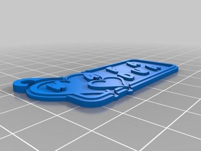 ali keychains customized 3d print model - Mito3D