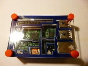 raspberry pi b+ durumda 3d baskı lasercutting case 3d print model - Mito3D