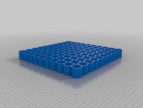 özel parametrik şişe tepsi küçük e-liquidpaintnail vernik organizasyon 3d print model - Mito3D