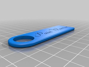 meu personalizados dor warriorkeychain acessórios 3d print model - Mito3D