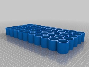 özel parametrik şişe tepsi küçük e-liquidpaintnail vernik organizasyon 3d print model - Mito3D