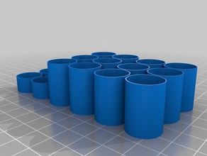 my customized round spacer variety pack parts 3d print model - Mito3D