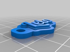 lelos trousseau de clés porte-clés personnalisé 3d print model - Mito3D