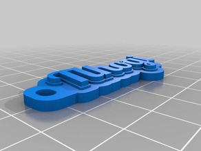 tlhogis keychain keychains customized 3d print model - Mito3D