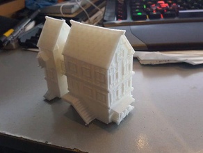altes Haus Gebäude Strukturen 3d print model - Mito3D