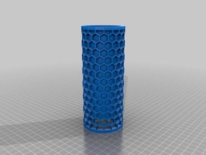 meine angepasste honeycomb-Tee Lampenschirm Dekor 3d print model - Mito3D