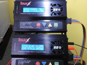imax twin b8 bateria estação de gerenciamento gadgets 3d print model - Mito3D