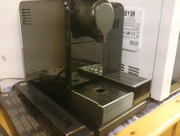 nespresso latissima bottom drop-stop bigger cups kitchen dining 3D print model - Mito3D