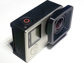 gopro hero4 Gegenlichtblende Kamera flexibel flexibles filament hero 4 3d print model - Mito3D