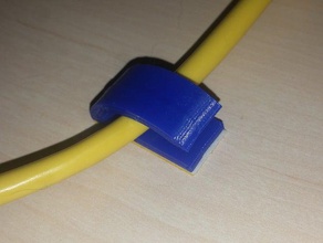 ethernet clip other cable wire holder 3d print model - Mito3D