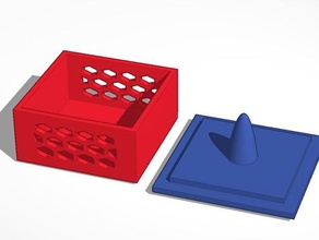 scatola di gioielli coperchio reversibile 3d print model - Mito3D