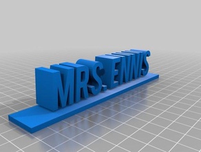 name-tag der Lehrer Zeichen logos 3d print model - Mito3D