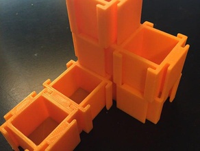 storastacks caixa empilhável projeto de armazenamento recipientes blocos caixas construção ligar brinquedos secretária organizador a casa legos printrbot 3d print model - Mito3D