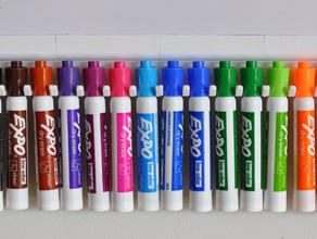 whiteboard pens eraser holders office dry erase marker expo pen holder stationary 3d print model - Mito3D
