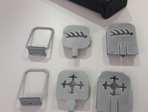 glock 17 revista marcador clips de los anillos deporte al aire libre 3d print model - Mito3D