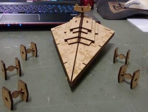 stardestroyer texture other 3d print model - Mito3D