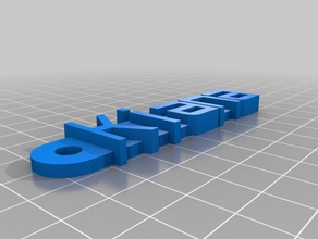 kiana futuristic key chain organization customized 3d print model - Mito3D