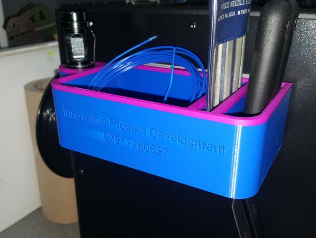 tool bit boxes hang side ffcp printer 3d accessories box 3D print model - Mito3D