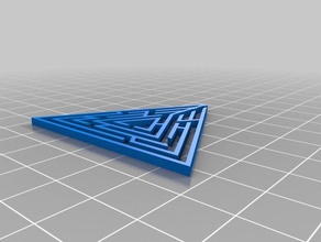 mi personalizados al azar laberinto triángulo generador los juguetes juegos 3d print model - Mito3D