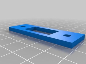 minha personalizado trava da porta com espaçamento de suporte substituição partes 3d print model - Mito3D