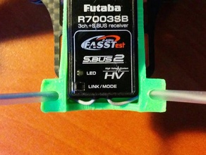 futaba r7003sb receiver rc vehicles antenna mount 3d print model - Mito3D