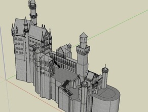 das Schloss neuschwanstein Skulpturen 3d print model - Mito3D
