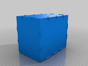 my customized finger joint box t-slots containers 3d print model - Mito3D